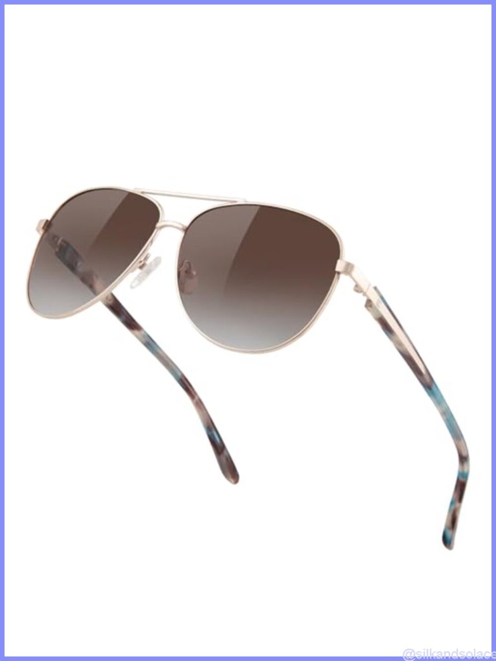 Polarized Aviator Sunglasses Acetate Frame UV Protection Rectangular